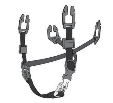 JUGULAIRE UNIVERSELLE 4 POINTS GA90047 POUR CASQUE V-GARD 520 - MSA