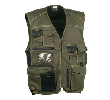Gilet de travail sans manches Cofra - EXPERT kaki