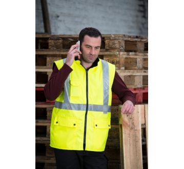 Doublure de la parka de signalisation 4 en 1 P98 avec manches amovibles