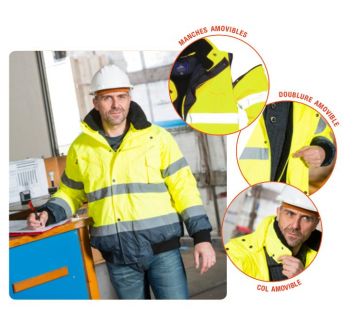 Blouson haute visibilité 3 en 1 C465 by Portwest