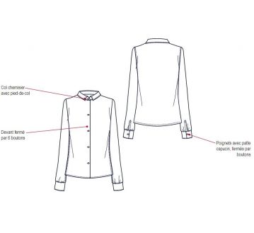 CHEMISE FEMME TESSON MANCHES LONGUES - LAFONT