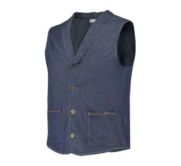 GILET DE SERVICE HOMME ARAGO BLEU JEAN - LAFONT