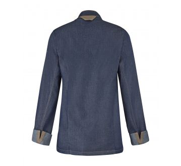 VESTE DE CUISINE FEMME MONGE BLEU JEAN - LAFONT