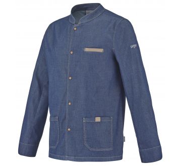 VESTE DE CUISINE HOMME MIRBEL BLEU JEAN - LAFONT
