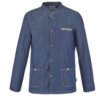 VESTE DE CUISINE HOMME MIRBEL BLEU JEAN - LAFONT