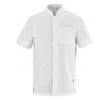 Veste de cuisine pour homme à manches courtes Lafont - 27BASILMC blanc
