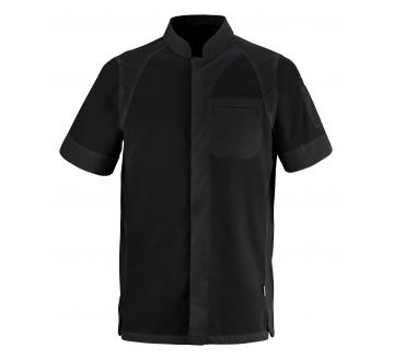 Veste de cuisine pour homme à manches courtes Lafont - 27BASILMC noir