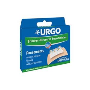 BOITE 4 PANSEMENT BRULURES "STERILES" 10cmx7cm - PAN1204BR - FARMOR