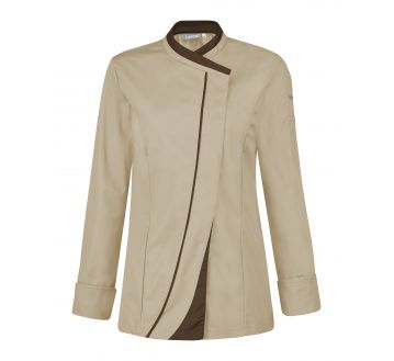 Veste de cuisine pour femme à manches longues Lafont - 27SAFFRON beige