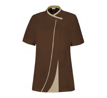 Veste de cuisine pour femme Lafont - 27GINSENG chocolat
