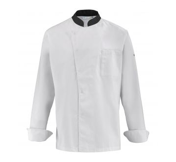 Veste de cuisine pour homme Lafont - 27CABBAGE blanc et noir