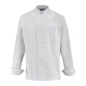 Veste de cuisine pour homme Lafont - 27CABBAGE blanc et gris 2