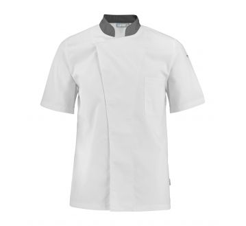 Veste de cuisine pour homme Lafont - 27TURNIP blanc et gris