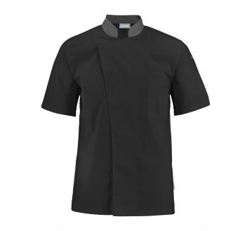 Veste de cuisine pour homme Lafont - 27TURNIP noir et gris