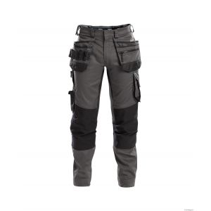 Pantalon de travail homme Dassy 21FLUX gris et noir