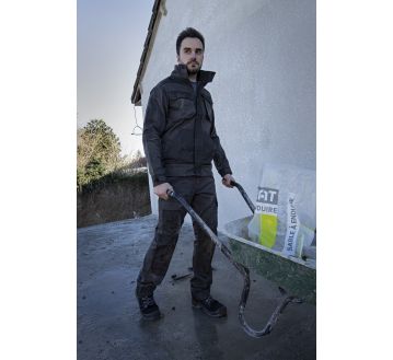 BLOUSON DE TRAVAIL CERAMIQUE GRIS/NOIR - LMA