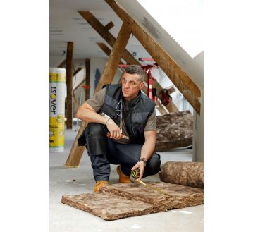 GILET SANS MANCHES SABLE COLORIS GRIS/NOIR - LMA