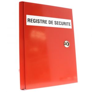COFFRET METALLIQUE POUR REGISTRE SECURITE