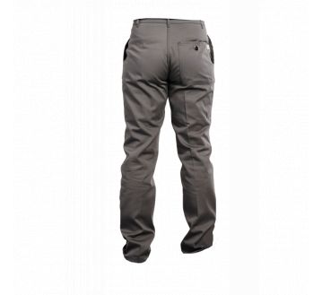 PANTALON CUISINIER P/C GRIS ELASTIQUE TAILLE 15BEG - PBV