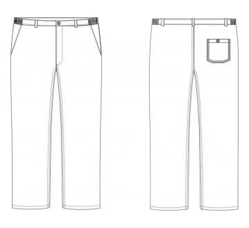 pantalon cuisinier polyester coton pbv