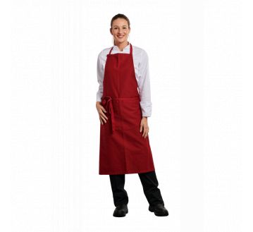TABLIER CUISINE A BAVETTE COTON 90X105 - PBV