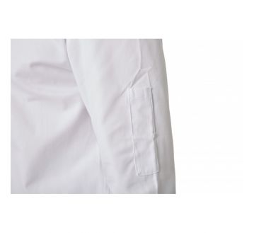 VESTE CUISINE MIXTE BLANC/NOIR VENIS P/C PRESSIONS - PBV