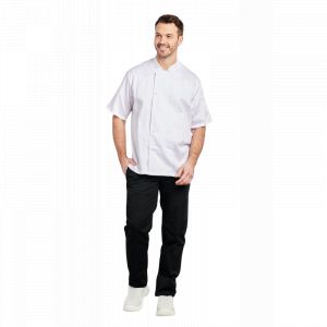 17A110 veste cuisinier coton manches courtes pbv 2
