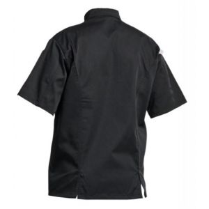 Veste de cuisinier à pressions et manches courtes PBV - 2717BPN 2