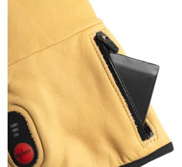 GANTS DE TRAVAIL CHAUFFANTS CUIR HYDROFUGE  RENFORT GP01 G-HEAT