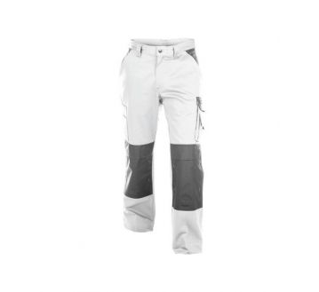 Pantalon de travail homme Dassy Boston blanc et gris