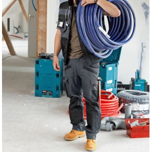 PANTALON DE TRAVAIL ARGILE GRIS/NOIR - LMA 2