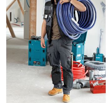 PANTALON DE TRAVAIL ARGILE GRIS/NOIR - LMA