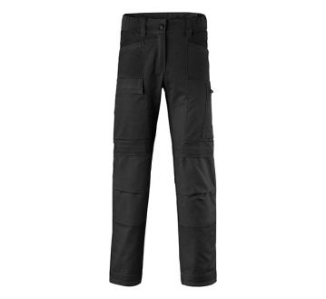 Pantalon chantier femme écoresponsable de la marque Lafont gamme SENS coloris noir