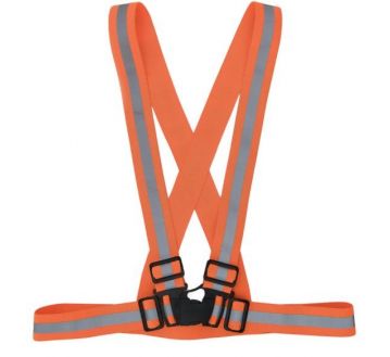 BAUDRIER HV ORANGE  BOUCLES AJUSTABLES YHVW064