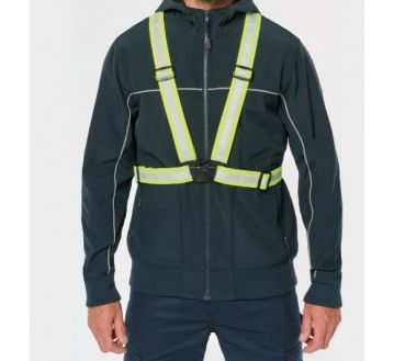 BAUDRIER HV JAUNE  BOUCLES AJUSTABLES KP707/HVW064