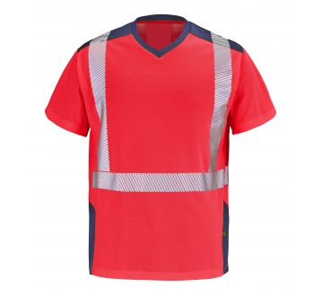 Tee-shirt à manches courtes Cepovett GHARBI FLUO SAFE XP rouge