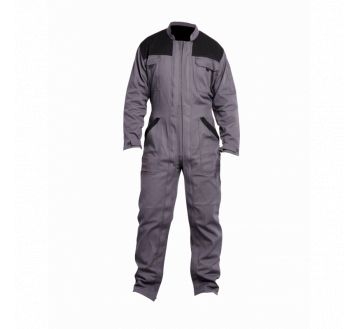 COMBINAISON DE TRAVAIL OCTAVE DOUBLE FG GRIS/NOIR - PBV