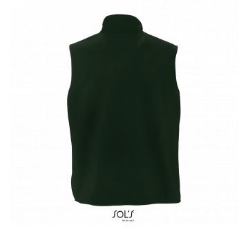 GILET POLAIRE UNISEXE SANS MANCHES NORWAY 51000 VERT SAPIN DOS- SOLS