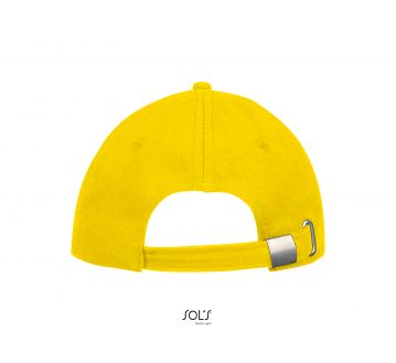 casquette 6 panneaux buffalo sols jaune vue de dos