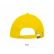 casquette 6 panneaux buffalo sols jaune vue de dos