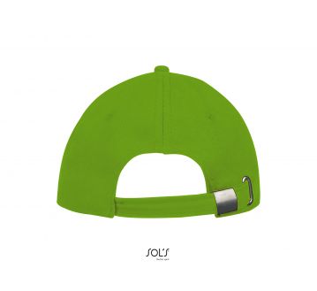 casquette 6 panneaux buffalo sols lime vue de dos