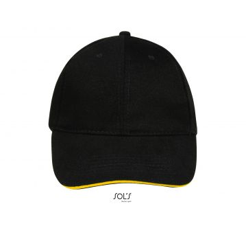 Casquette Sol’s noir/jaune