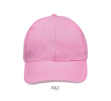 Casquette Sol’s rose/blanc