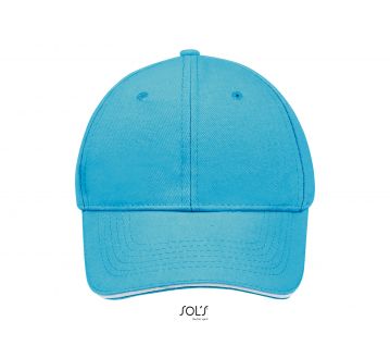 Casquette Sol’s turquoise / blanc