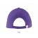 casquette 6 panneaux buffalo sols violet vue de dos