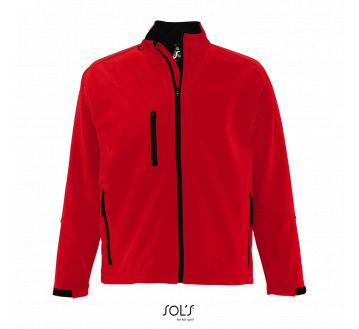 Veste softshell homme Sol’s Relax rouge piment