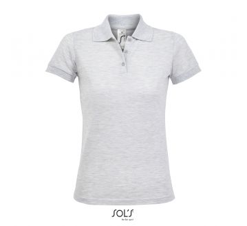 Polo PRIME WOMEN Sol's blanc chiné