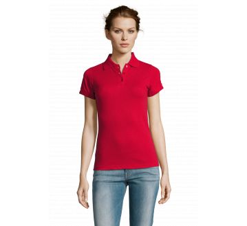 POLO FEMME PRIME MANCHES COURTES POLY/COTON...