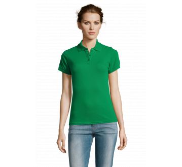POLO FEMME PRIME MANCHES COURTES POLY/COTON...