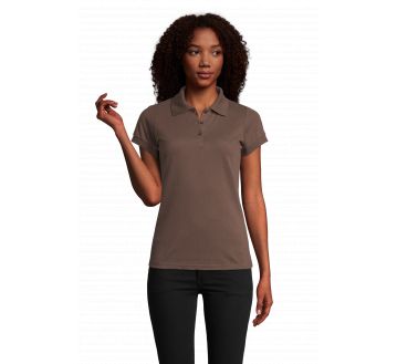 POLO FEMME PRIME MANCHES COURTES POLY/COTON...